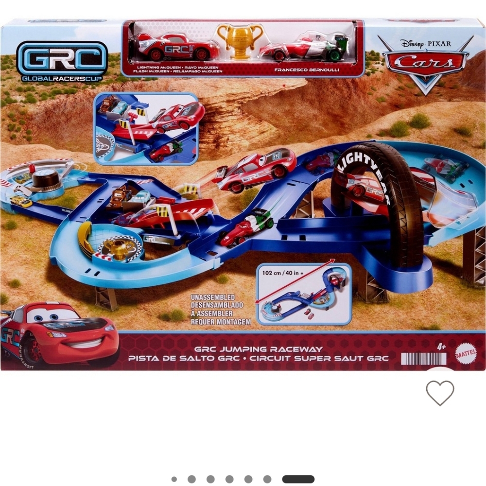 Cars GRC Jumping Raceway Playset - Blue and Red